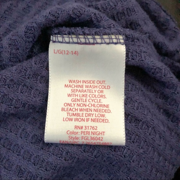 Sz L (12-14) Faded Glory Tunic Top - Picture 4 of 6